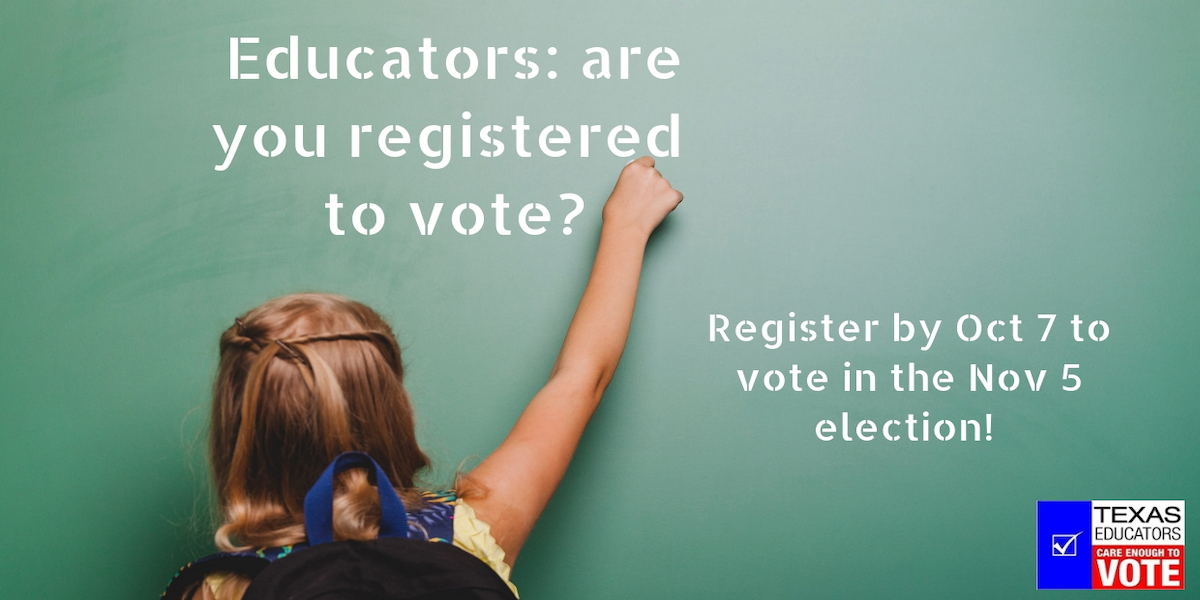 Register To Vote! – Texas Educators Vote