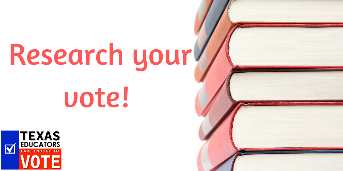 It's time to research your vote